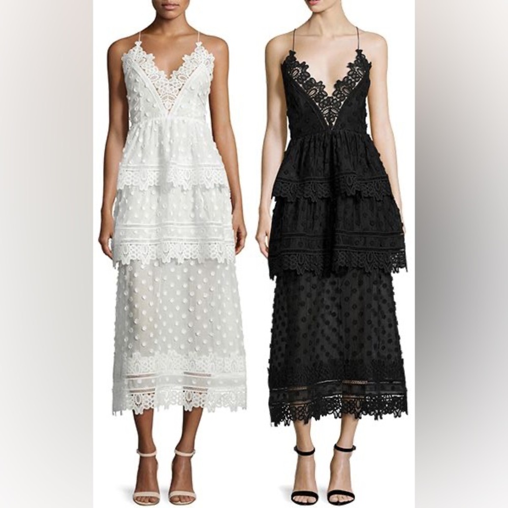 Self Portrait Ivy Dress Black